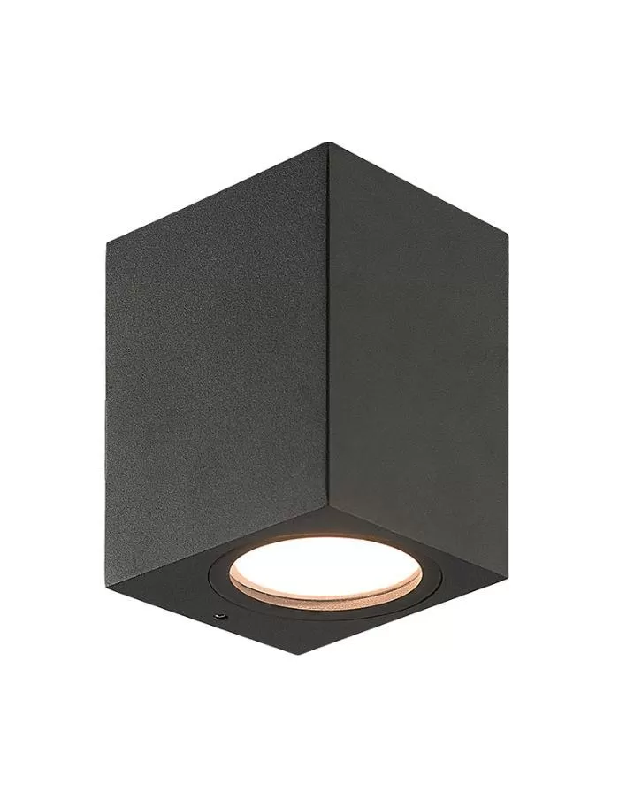 Aplique unidireccional cúbico 1xGU10 Markas Lohja negro